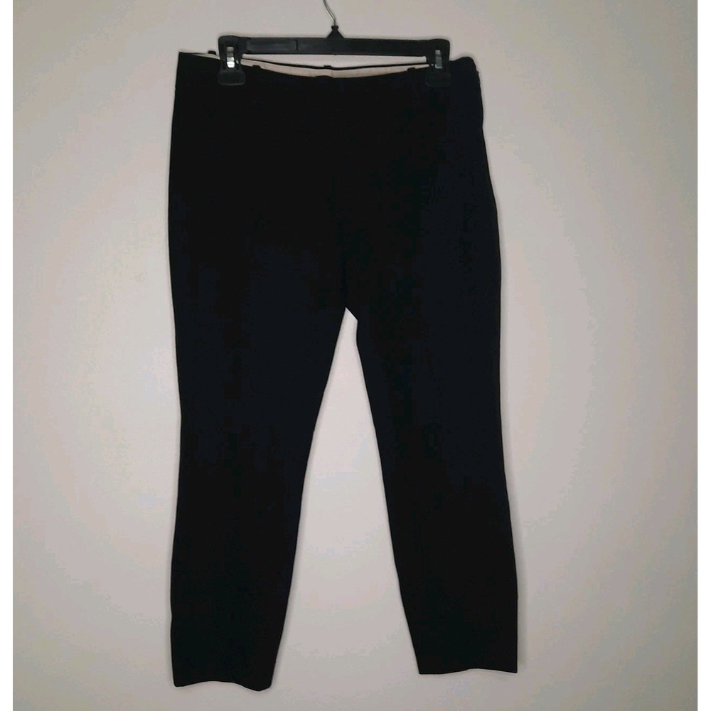 Women's J.CREW MINNIE Black Stretch Dress Pants Size 2 Business Casual